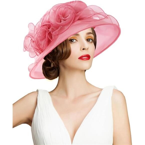 Women\'s Kentucky Hat Wide Brim Pink2 main image 5